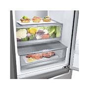 LG Frigorifero combinato | Classe A-20%, 381L | Fresh Converter, Door & Linear Cooling, Smart diagnosis, No Frost | Argento, GBB92MBB3P