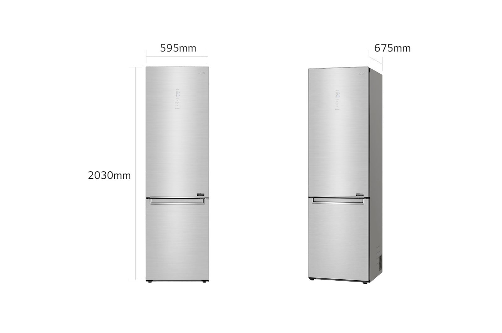 LG Frigorifero combinato | Classe B, 384L | Wi-Fi, Wine Rack, Fresh Balancer & Converter, Centum System garantito 20 anni | Inox, GBB92STABP