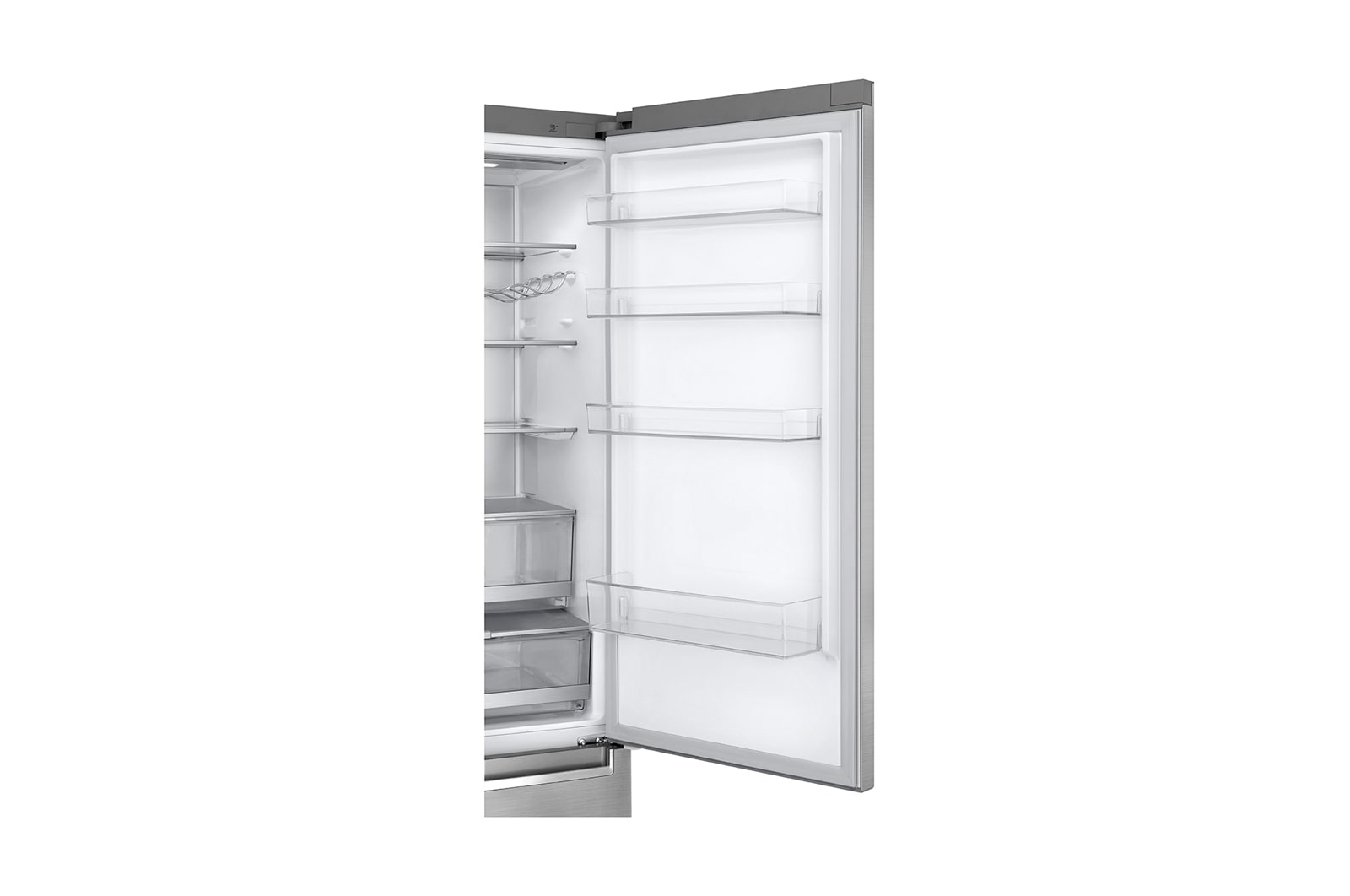 LG Frigorifero combinato | Classe B, 384L | Wi-Fi, Wine Rack, Fresh Balancer & Converter, Centum System garantito 20 anni | Inox, GBB92STABP