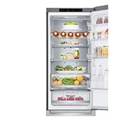 LG Frigorifero combinato | Classe A, 384L | Wine Rack, Fresh Balancer & Converter, Centum System garantito 20 anni | Inox, GBB92STBAP