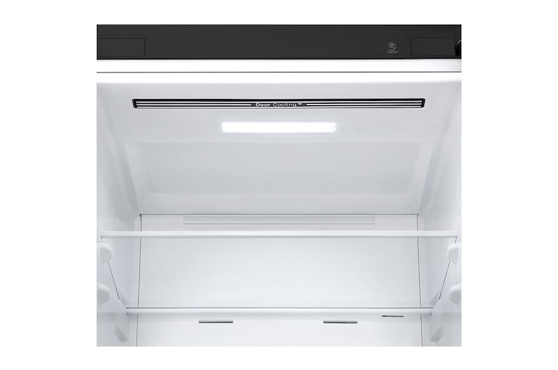 LG Frigorifero combinato | Classe E, 340L | Wi-Fi, Dispenser acqua senza allaccio, Door & Linear Cooling, No frost | Nero, GBF61BLHMN