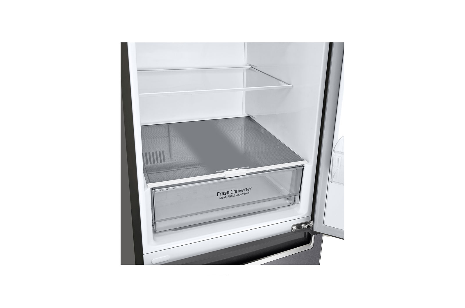 LG Frigorifero combinato | Classe D, 341L | Door & Linear Cooling, Fresh Converter, No frost | Grafite, GBP61DSPGN