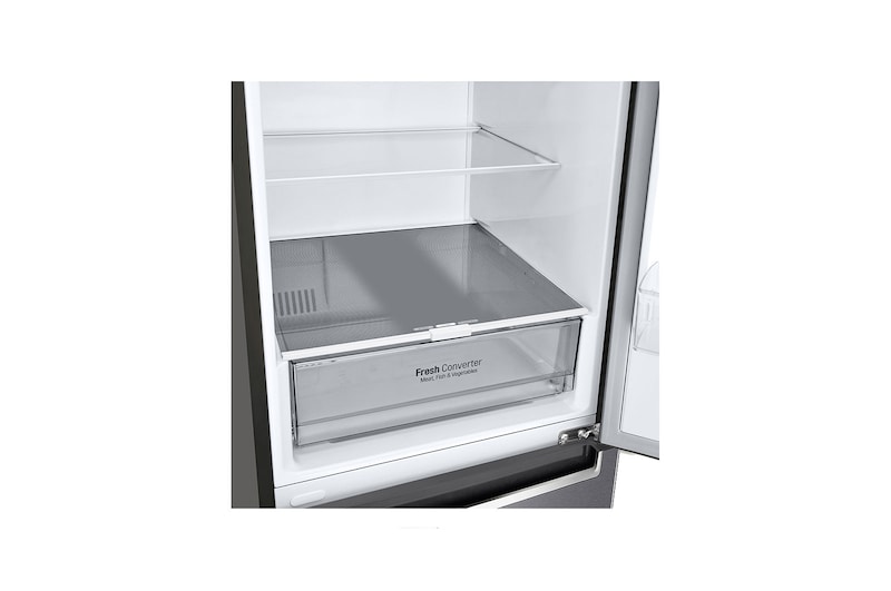 LG Frigorifero combinato | Classe D, 341L | Door & Linear Cooling, Fresh Converter, No frost | Grafite, GBP61DSPGN