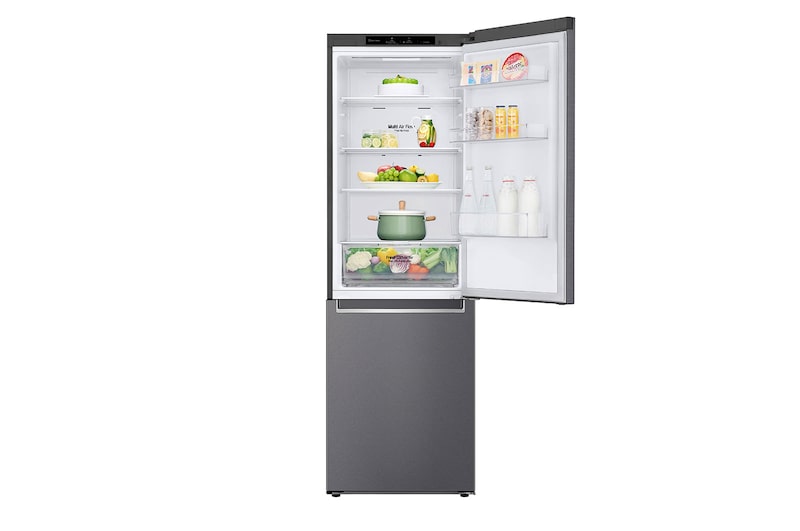 LG Frigorifero combinato | Classe D, 341L | Door & Linear Cooling, Fresh Converter, No frost | Grafite, GBP61DSPGN