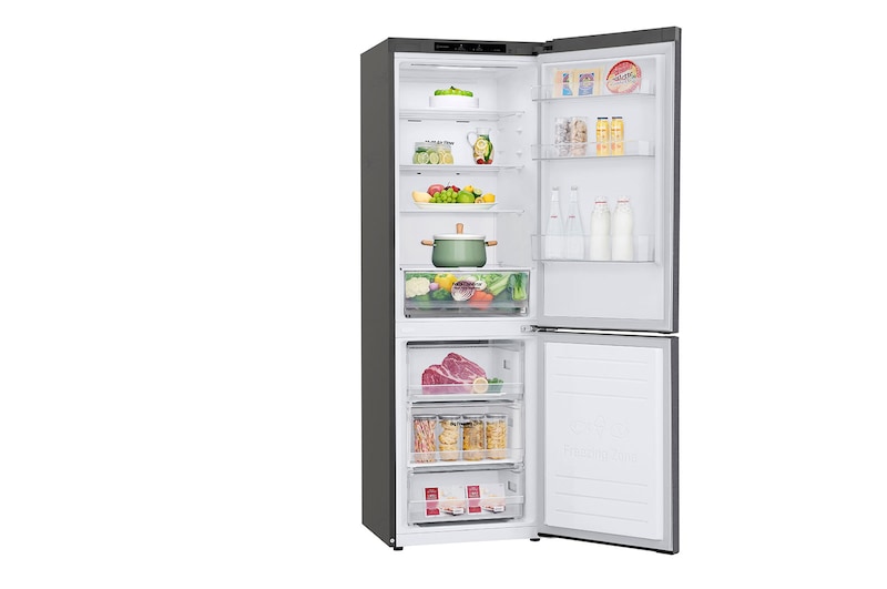 LG Frigorifero combinato | Classe D, 341L | Door & Linear Cooling, Fresh Converter, No frost | Grafite, GBP61DSPGN