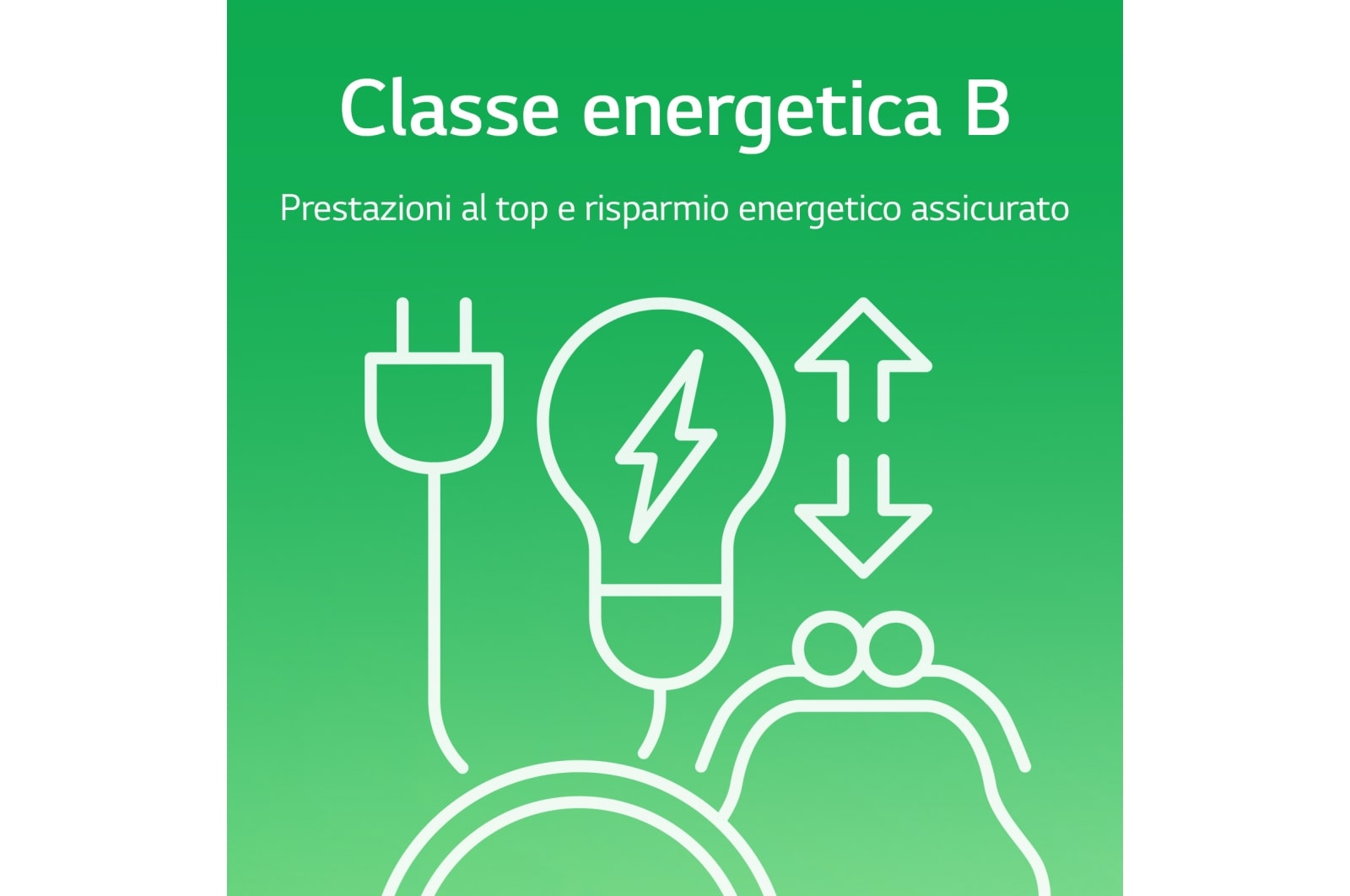 LG Frigorifero combinato | Classe B, 384L | Door & Linear Cooling, Fresh Converter, No frost | Inox, GBP62PZNBC