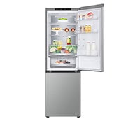 LG Frigorifero combinato | Classe D, 344L | Porte piatte, Metal Fresh, Door & Linear Cooling, Fresh Converter,Wine Rack | Argento, GBV5140DPY