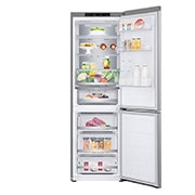 LG Frigorifero combinato | Classe D, 344L | Porte piatte, Metal Fresh, Door & Linear Cooling, Fresh Converter,Wine Rack | Argento, GBV5140DPY