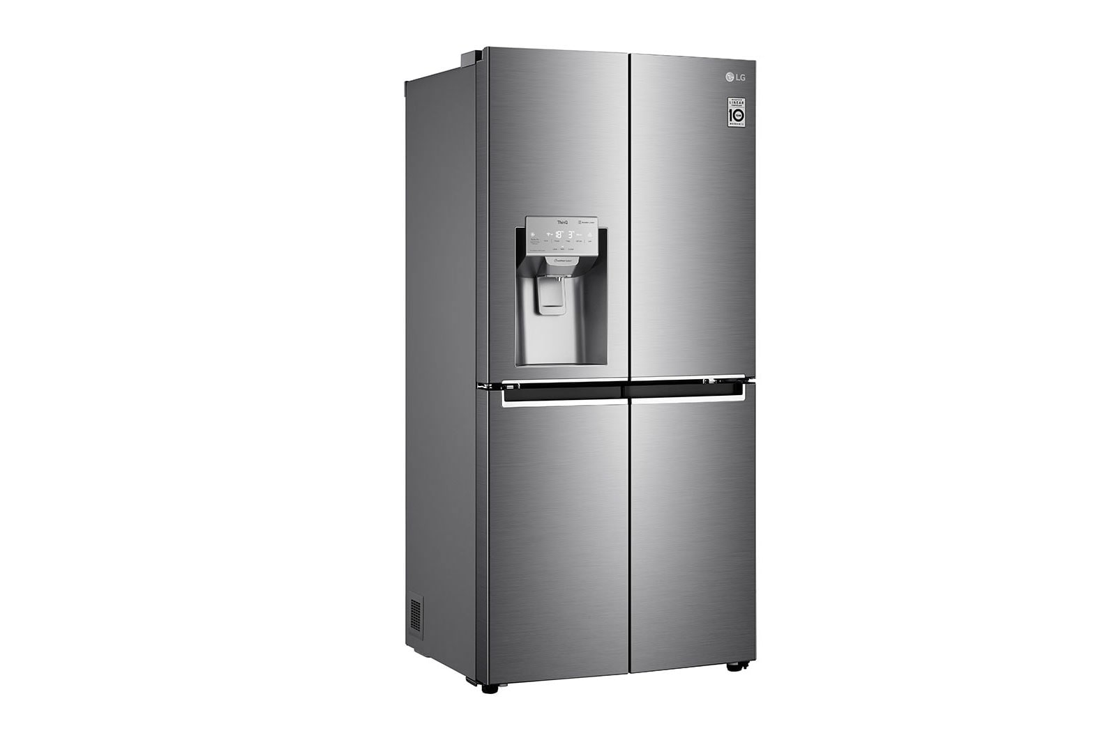 LG Frigorifero Multidoor Slim | Classe F, 506L | Wi-Fi, Dispenser con allaccio, UVnano, Door & Linear Cooling, No frost | Inox, GML844PZ6F