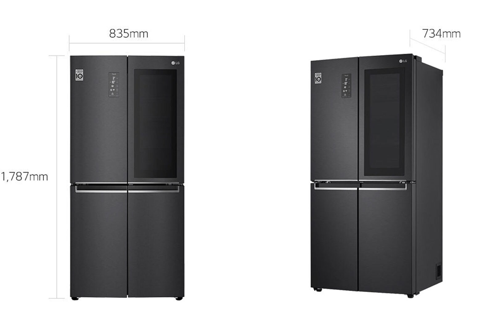 LG Frigorifero Smart Multidoor InstaView™ 5 porte Classe energetica F Door-in-Door™, GMQ844MCKV