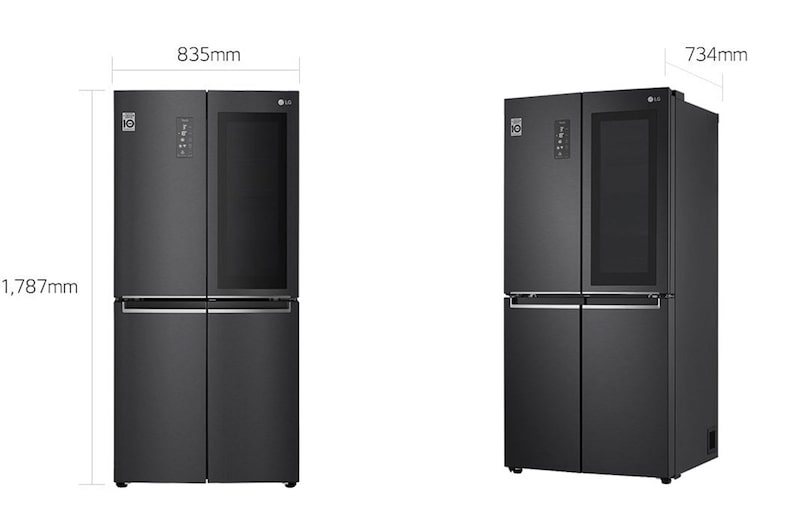 LG Frigorifero Smart Multidoor InstaView™ 5 porte Classe energetica F Door-in-Door™, GMQ844MCKV