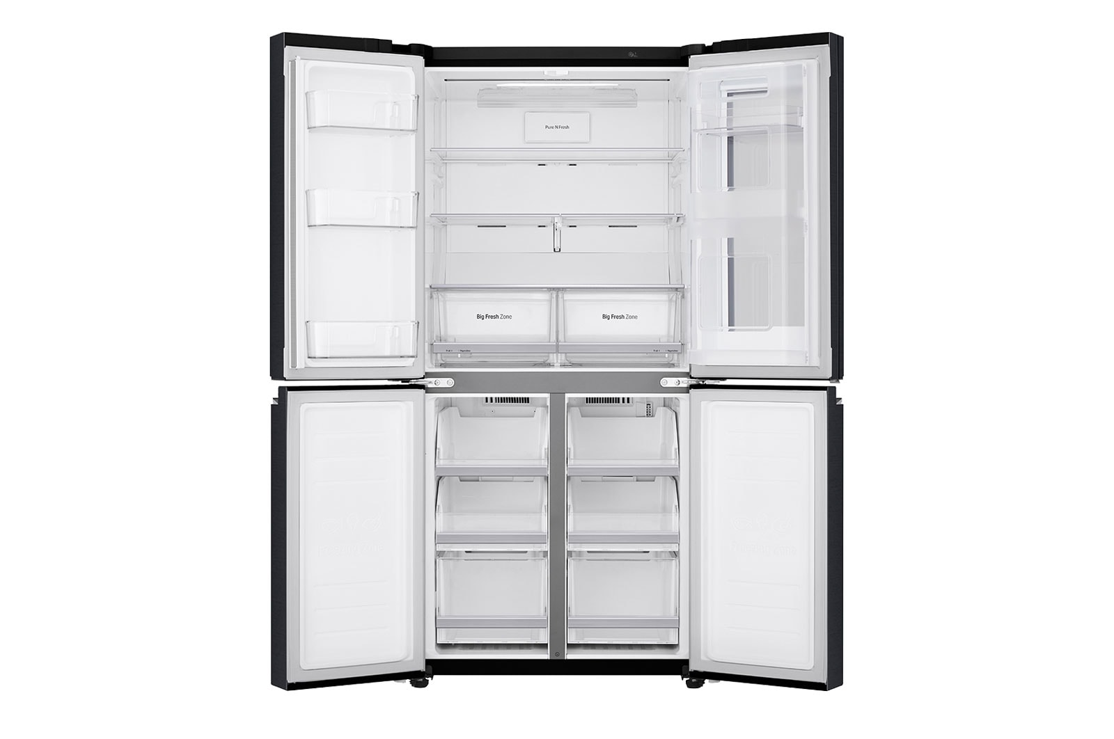 LG Frigorifero Smart Multidoor InstaView™ 5 porte Classe energetica F Door-in-Door™, GMQ844MCKV