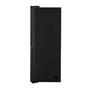 LG Frigorifero Multidoor Slim InstaView Door-in-Door | Classe F, 508L | Wi-Fi, Dispenser con allaccio, UVnano, No frost | Nero, GMX844MC6F