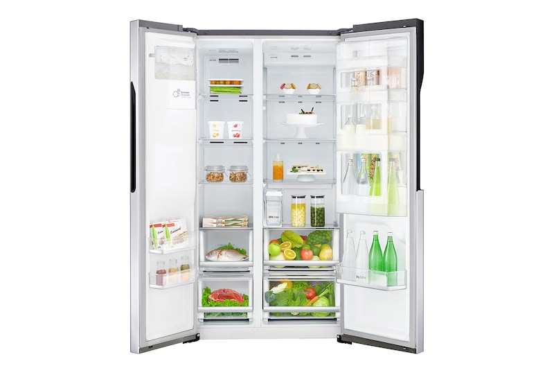 LG Frigorifero Smart Side-By-Side Classe energetica F Door-in-Door™ No Allaccio rete idrica, GSJ561PZUZ