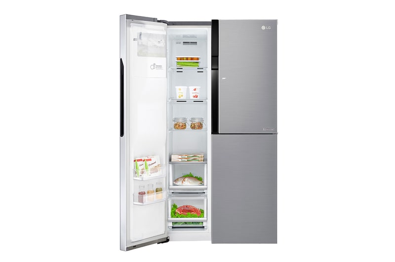 LG Frigorifero Smart Side-By-Side Classe energetica F Door-in-Door™ No Allaccio rete idrica, GSJ561PZUZ