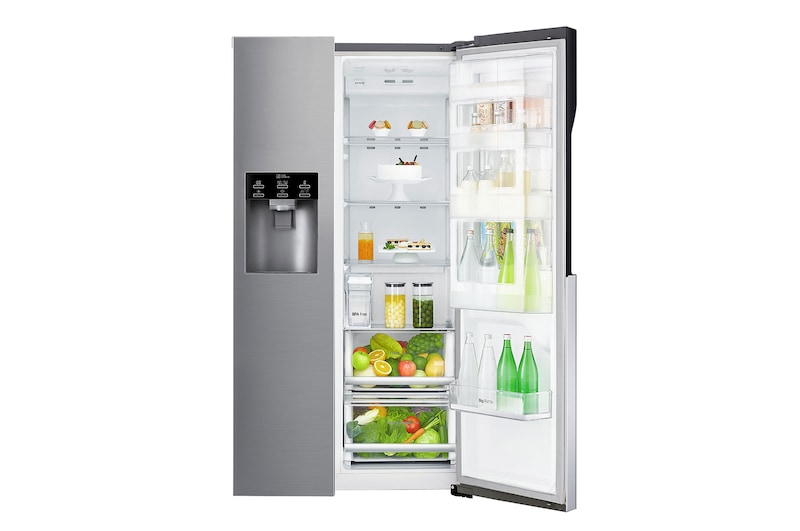 LG Frigorifero Smart Side-By-Side Classe energetica F Door-in-Door™ No Allaccio rete idrica, GSJ561PZUZ