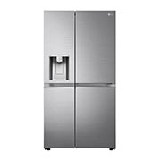 LG Frigorifero Side-by-Side Door-in-Door | Classe E, 635L | Wi-Fi, Dispenser senza allaccio, UVnano, No frost | Inox, GSJV91PZAE