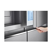 LG Frigorifero Side-by-Side Door-in-Door | Classe E, 635L | Wi-Fi, Dispenser senza allaccio, UVnano, No frost | Inox, GSJV91PZAE