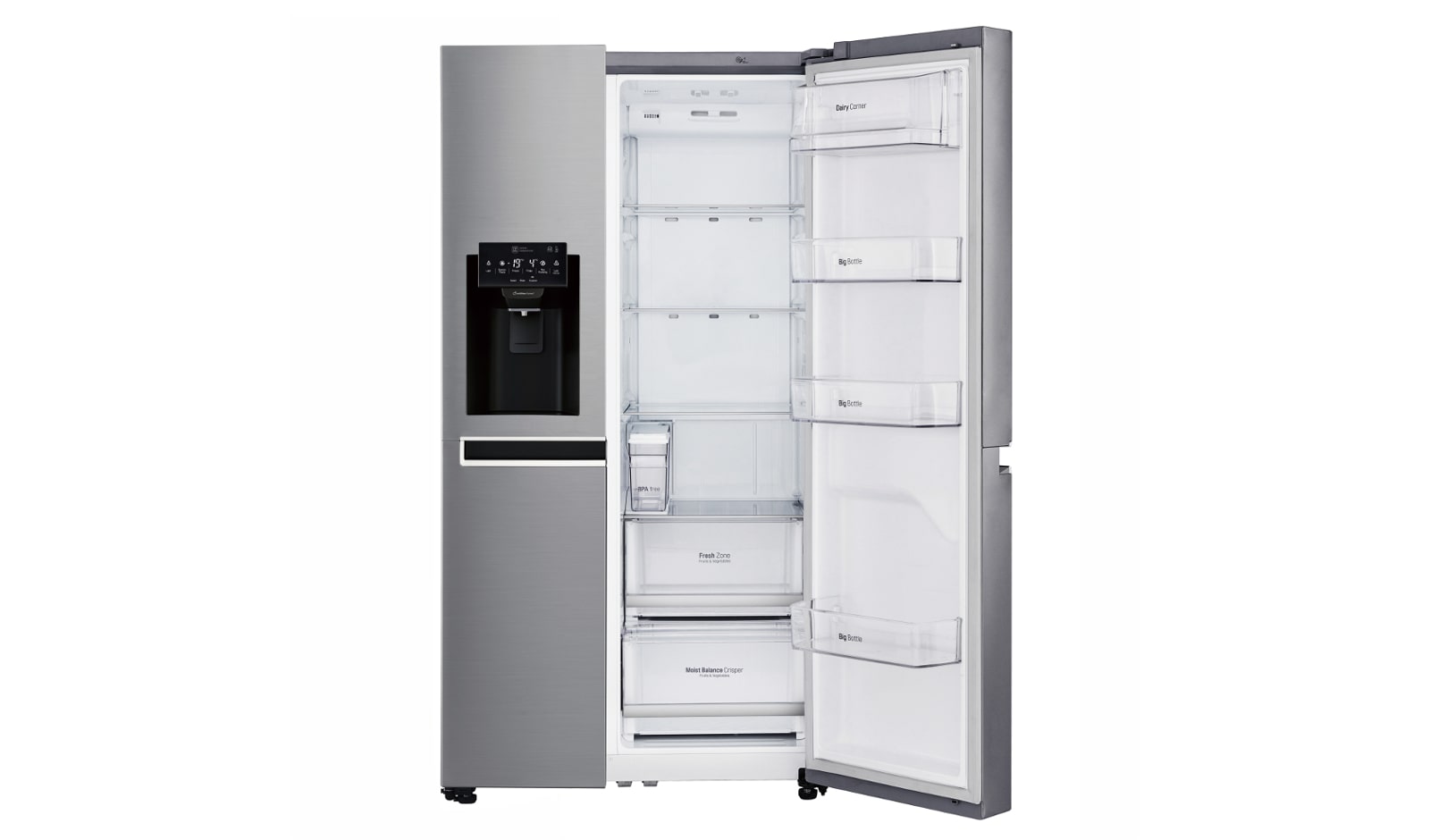 LG Frigorifero Side-By-Side Mega capacità Classe energetica F, GSL761PZUZ