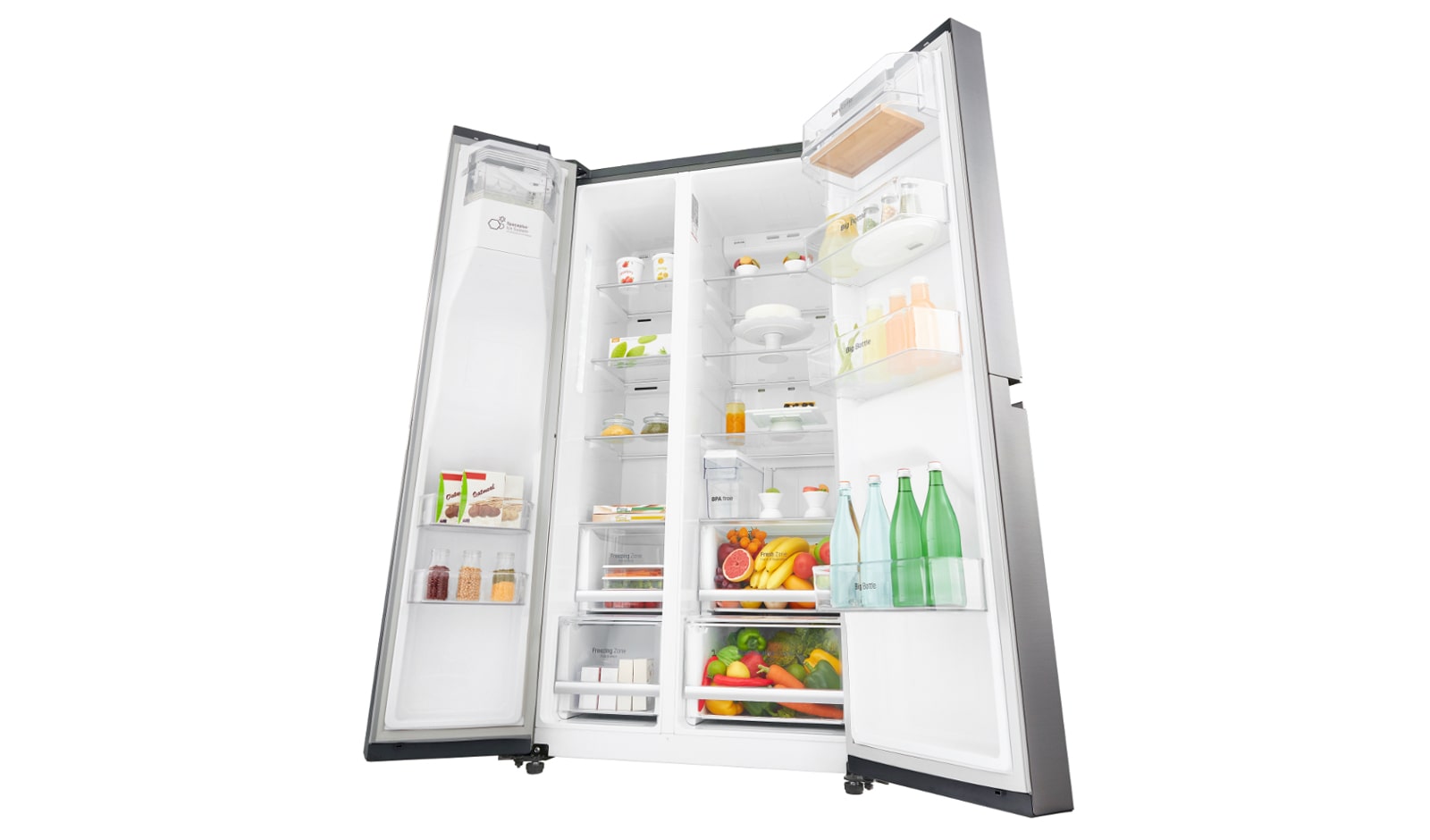 LG Frigorifero Side-By-Side Mega capacità Classe energetica F, GSL761PZUZ