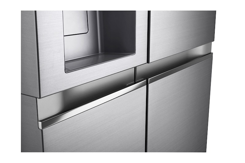 LG Frigorifero Side-by-Side | Classe D, 635L | Wi-Fi, Dispenser con allaccio, UVnano, No frost | Inox, GSLV90PZAD