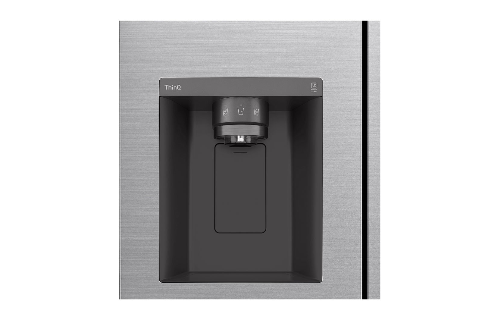 LG Frigorifero Side-by-Side | Classe D, 635L | Wi-Fi, Fresh Balancer, Door Cooling, Dispenser senza allaccio, UVnano | Acciaio, GSLV91MBAD