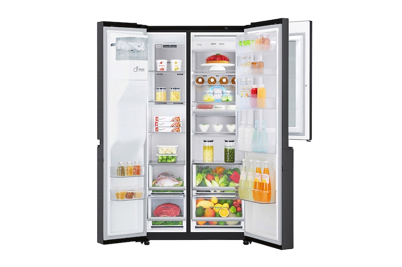 LG Frigorifero Side by side InstaView™ Door-in-Door™ Classe energetica F Display esterno Metal Fresh , GSX960MCCZ