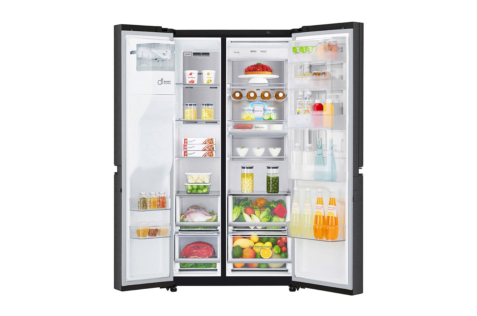 LG Frigorifero Side by side InstaView™ Door-in-Door™ Classe energetica F Display esterno Metal Fresh , GSX960MCCZ