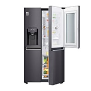 LG Frigorifero Side by side InstaView™ Door-in-Door™ Classe energetica F Display esterno Metal Fresh , GSX960MCCZ