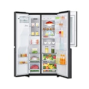 LG Frigorifero Side by side InstaView™ Door-in-Door™ Classe energetica F Display esterno Metal Fresh , GSX960MCCZ