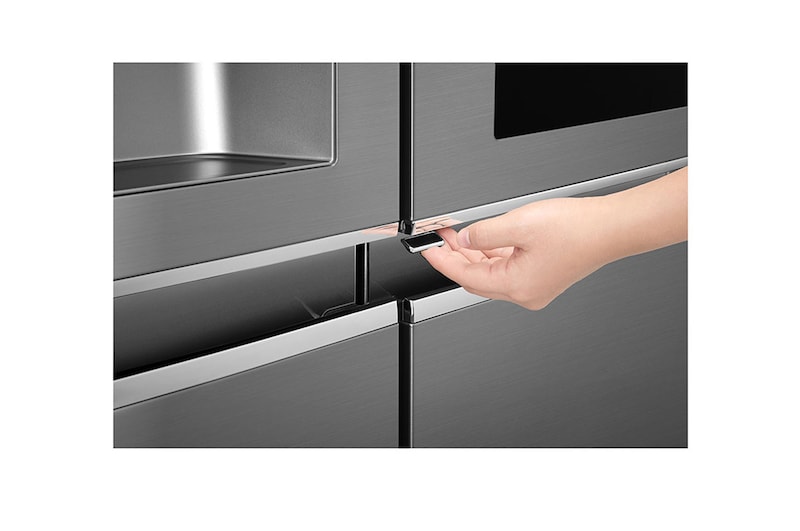 LG Frigorifero Smart Side-by-Side InstaView™ Classe energetica F Door-in-Door™ No Allaccio rete idrica, GSX961PZVZ