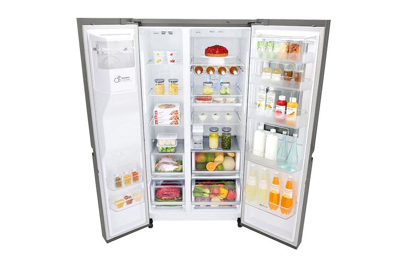 LG Frigorifero Smart Side-by-Side InstaView™ Classe energetica F Door-in-Door™ No Allaccio rete idrica, GSX961PZVZ