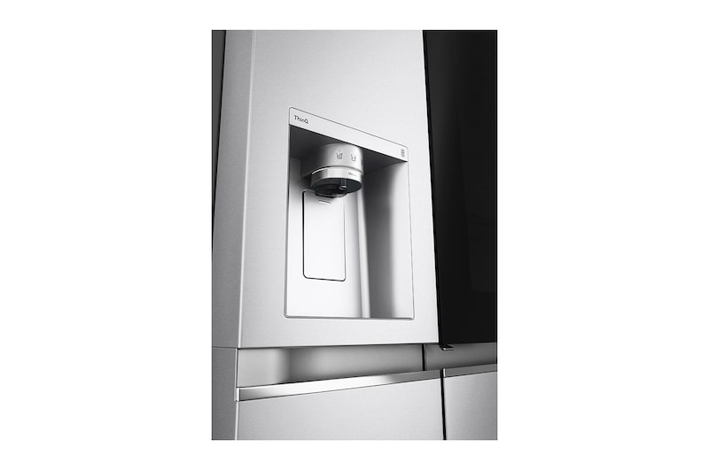 LG Frigorifero Side-by-Side InstaView Door-in-Door | Classe F, 635L | Wi-Fi, Dispenser no allaccio, UVnano, No frost | Acciaio, GSXV91MBAF