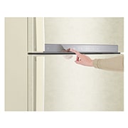 LG Frigorifero doppia porta | Classe E, 438L | Wi-Fi, Door&Linear Cooling, Gestione umidità, Maniglie esterne, No frost | Sabbia, GTB574SEHZD