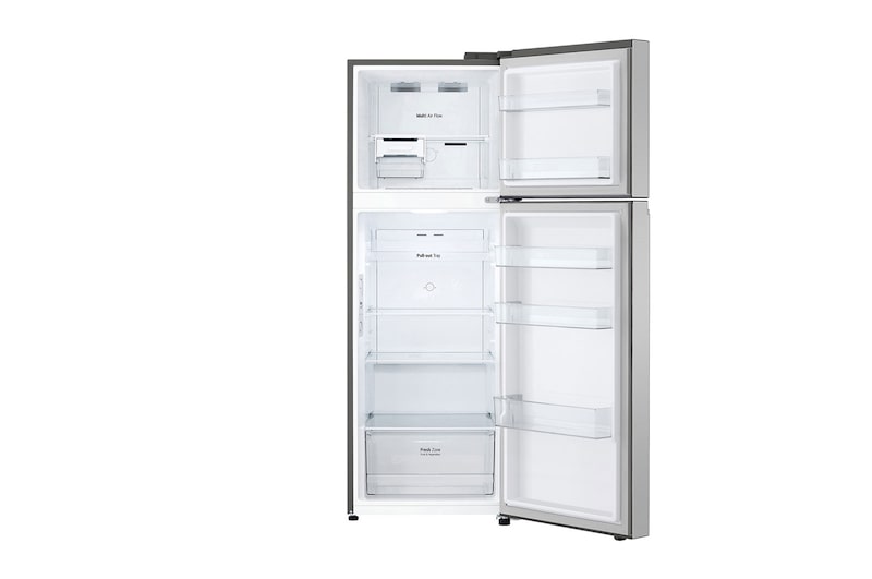 LG Frigorifero doppia porta 60cm | Classe E, 335L | Porte piatte, Door & Linear Cooling, Maniglie integrate, No frost | Inox, GTBV38PZGKD