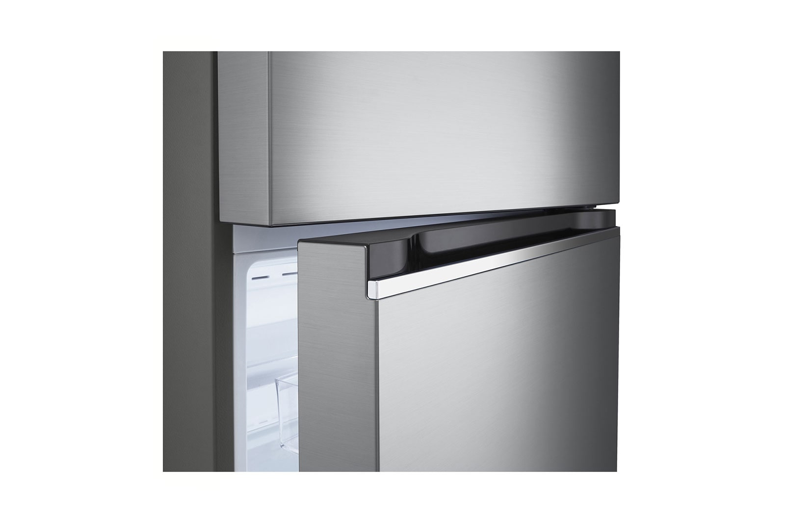 LG Frigorifero doppia porta 60cm | Classe E, 335L | Porte piatte, Door & Linear Cooling, Maniglie integrate, No frost | Inox, GTBV38PZGKD