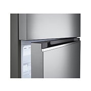 LG Frigorifero doppia porta 60cm | Classe E, 335L | Porte piatte, Door & Linear Cooling, Maniglie integrate, No frost | Inox, GTBV38PZGKD