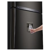 LG Frigorifero doppia porta | Classe E, 509L | Wi-Fi, Dispenser senza allaccio, Door & Linear Cooling, Gestione umidità | Nero, GTF744BLPZD