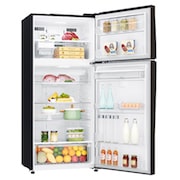 LG Frigorifero doppia porta | Classe E, 509L | Wi-Fi, Dispenser senza allaccio, Door & Linear Cooling, Gestione umidità | Nero, GTF744BLPZD