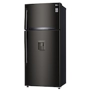 LG Frigorifero doppia porta | Classe E, 509L | Wi-Fi, Dispenser senza allaccio, Door & Linear Cooling, Gestione umidità | Nero, GTF744BLPZD