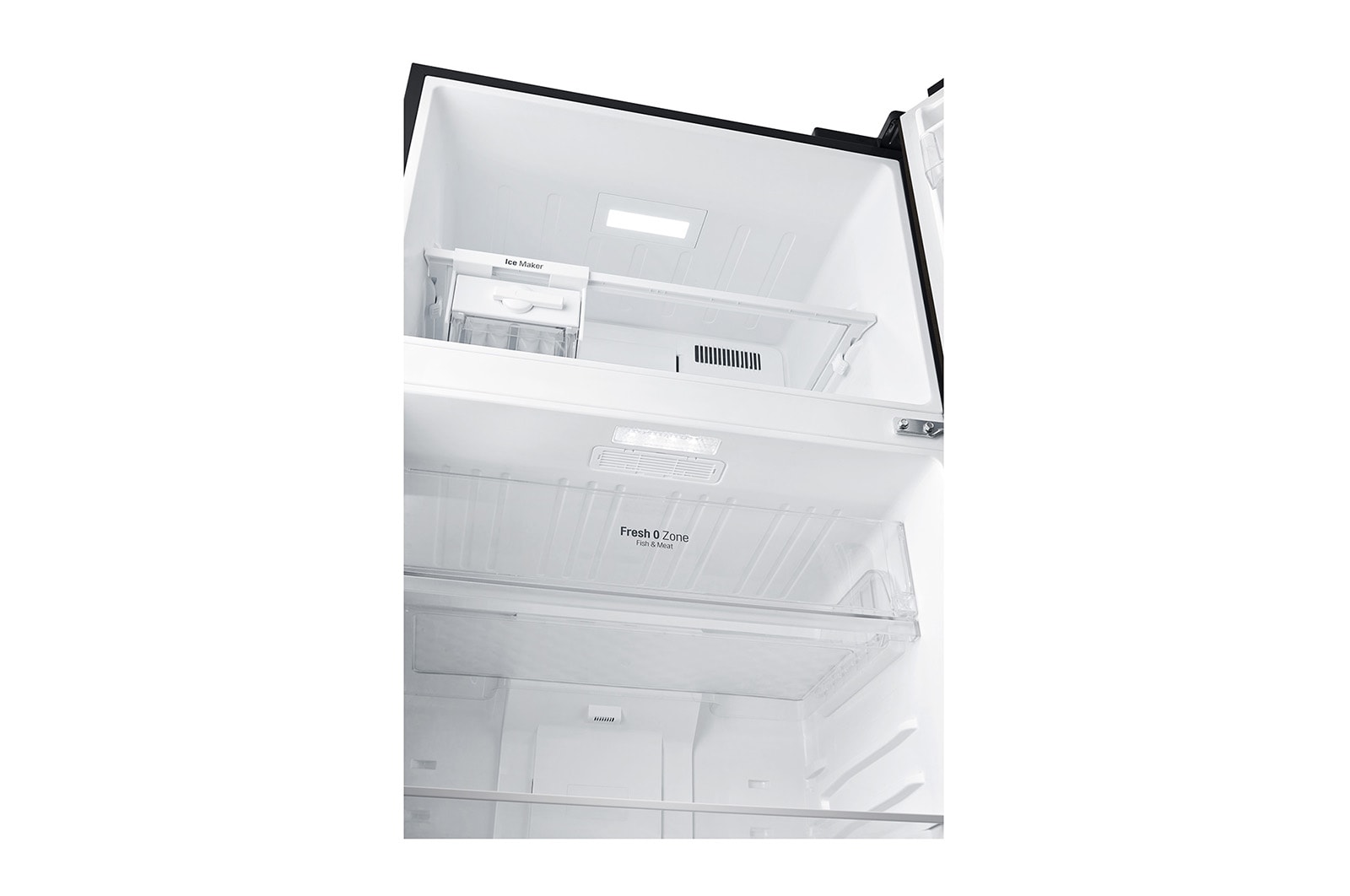 LG Frigorifero doppia porta | Classe E, 509L | Wi-Fi, Dispenser senza allaccio, Door & Linear Cooling, Gestione umidità | Nero, GTF744BLPZD