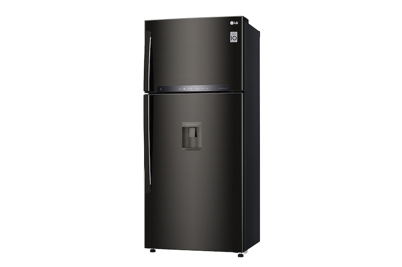 LG Frigorifero doppia porta | Classe E, 509L | Wi-Fi, Dispenser senza allaccio, Door & Linear Cooling, Gestione umidità | Nero, GTF744BLPZD