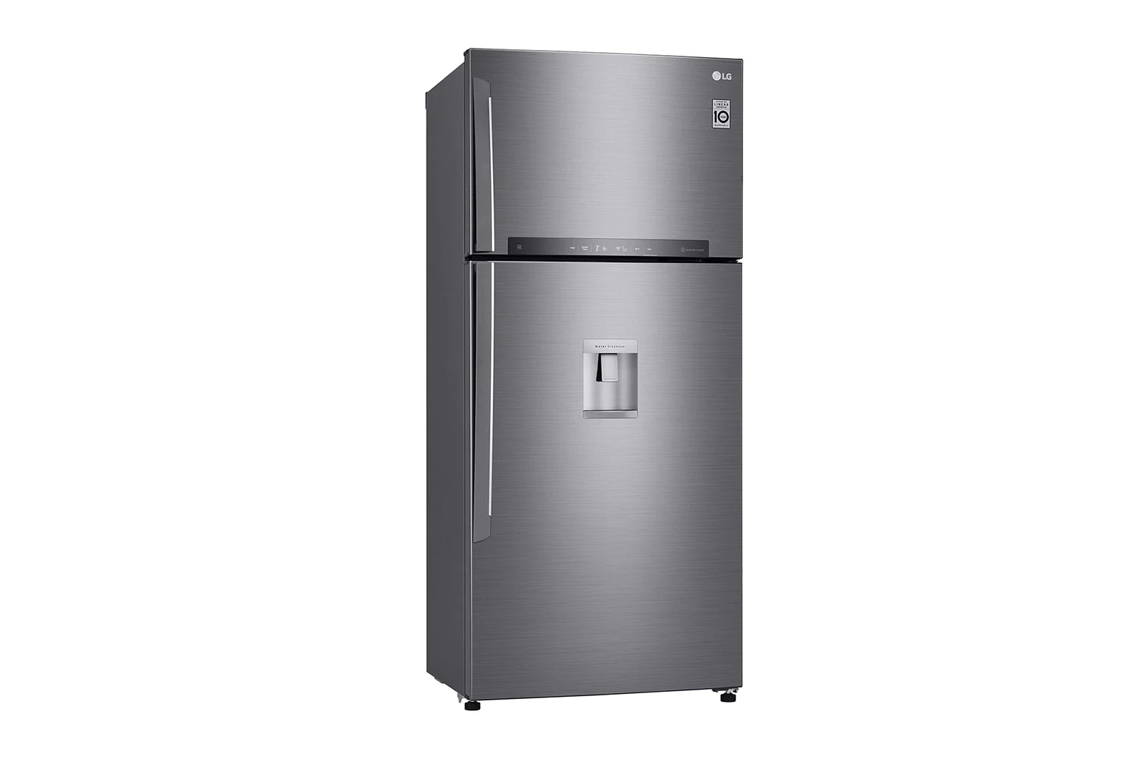 LG Frigorifero doppia porta | Classe E, 592L | Wi-Fi, Door & Linear Cooling, Gestione umidità, Dispenser acqua, No frost | Inox, GTF916PZPYD