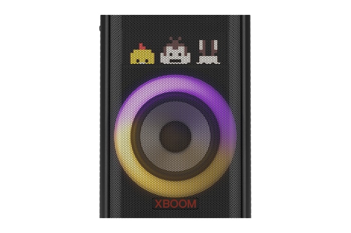 LG XBOOM | Party Speaker 250W Serie XL7S | Woofer da 8'', Illuminazione dinamica, Karaoke, IPX4, Autonomia 20 ore | Black, XL7S