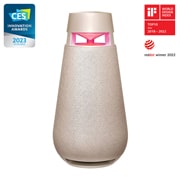 LG XBOOM 360 | Speaker omnidirezionale 50W Serie XO3 | Illuminazione emozionale, IP54, Bluetooth 5.1, Autonomia 24 ore | Beige, XO3QBE