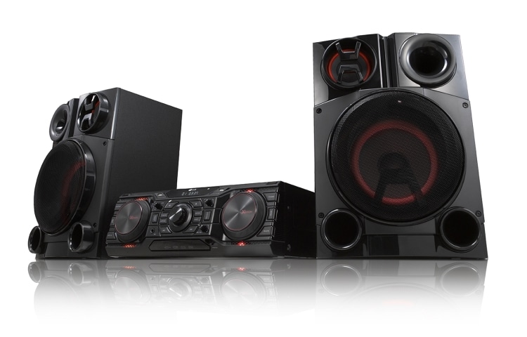 LG XBOOM Sistema audio Mini Hi-Fi da 2000W con subwoofer, funzione Smart DJ e compatibile Bluetooth., CM8350