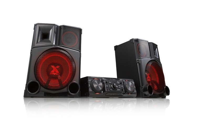 LG XBOOM Sistema audio mini hi-fi 2.2 ch da 3000w con subwoofer, funzione smart dj e compatibile bluetooth., CM9750