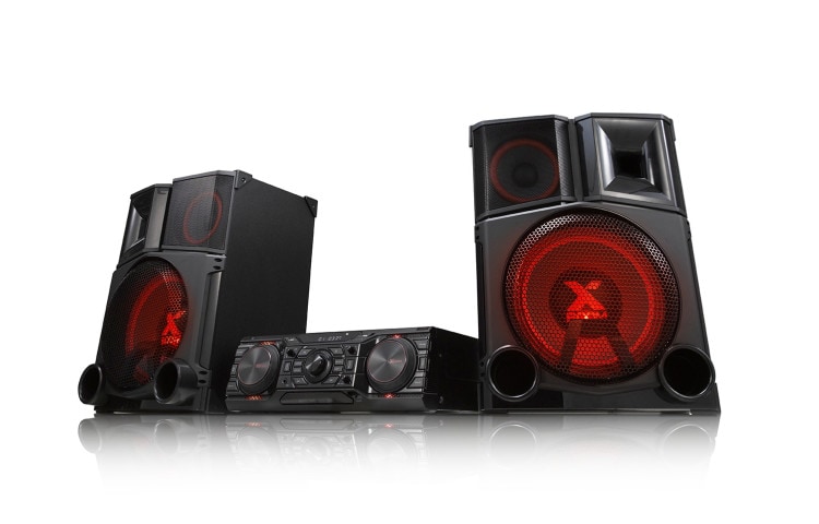 LG XBOOM Sistema audio mini hi-fi 2.2 ch da 3000w con subwoofer, funzione smart dj e compatibile bluetooth., CM9750