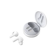 LG Tone Free FN6 White Cuffie True Wireless Bluetooth Meridian Audio con custodia UVnano, FN6.ABEUWH