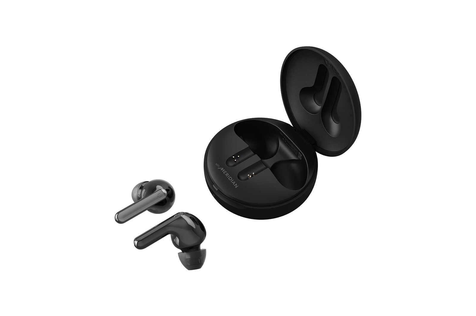 LG Tone Free FN7 Black Cuffie True Wireless Bluetooth Meridian Audio ANC con custodia UVnano, FN7